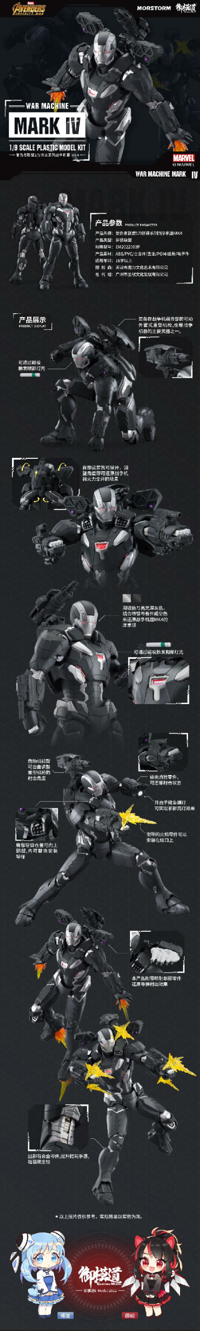 复仇者联盟1/9拼装系列 战争机器 4号装甲