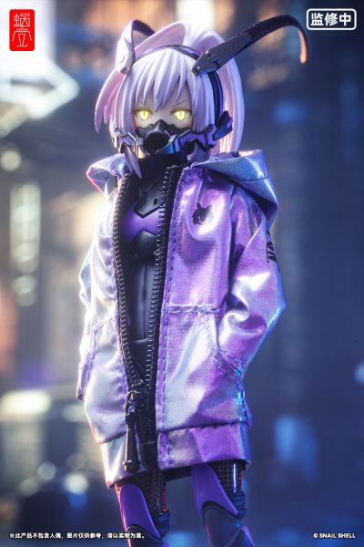 炫彩蓝紫色布制外套