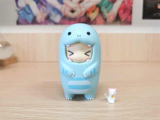 粘土人配件系列 玩偶服 (水蓝恐龙)