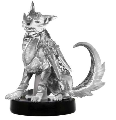 Amiibo 怪物猎人 崛起 随从牙猎犬 银色
