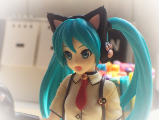 初音未来 歌姬计划街机版 未来之声 超级奖品人偶 “初音未来-小猫咪”