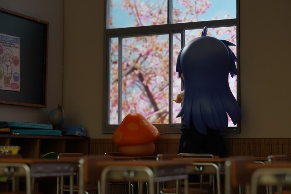 1/12 可动手办用 学校桌椅