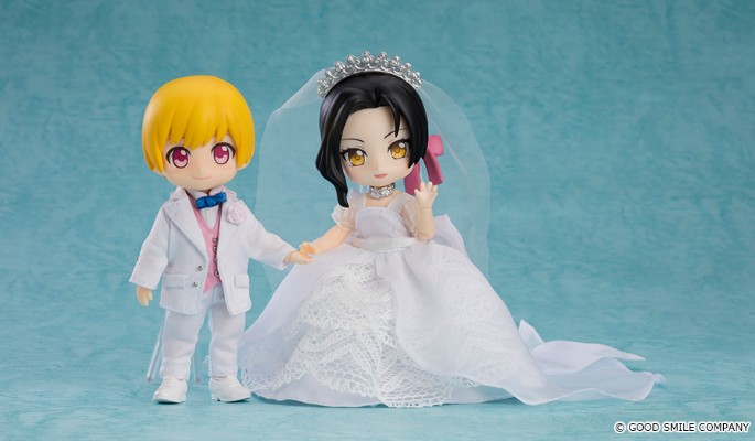 粘土娃 服装套组 婚纱