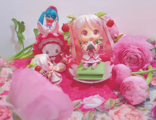 迷你黏土人 VOCALOID 初音未来 巴哈姆特 桜 ver. 