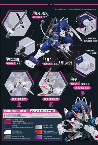 铁啸 超机动机甲 C.A.T 01号机“影”猫型机甲