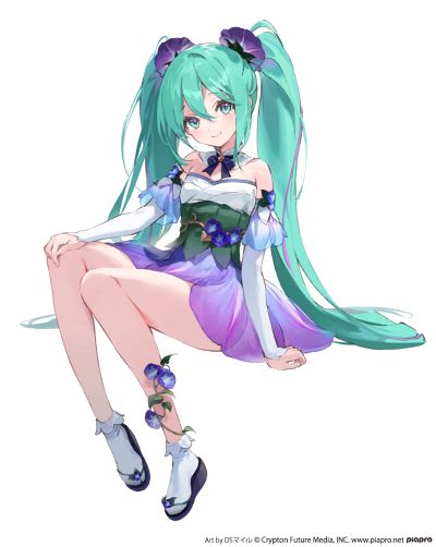 压泡面 初音未来 花仙子 牵牛花