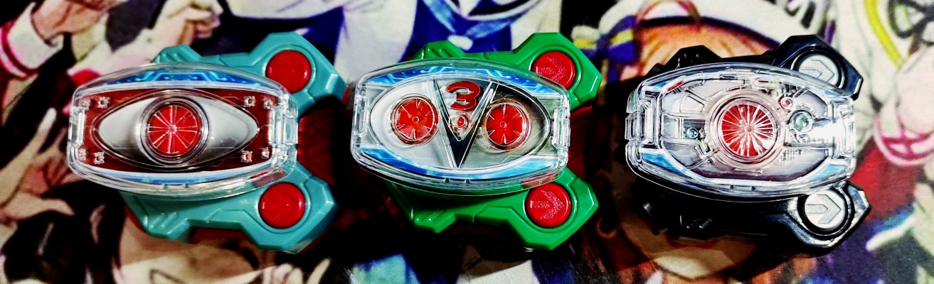 假面骑士极狐系列 DX台风升级带扣+双台风升级带扣+帝王石升级带扣