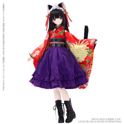 天音 / ～大正浪漫～ 跳舞的黑猫搭配娃娃套装（Azone限定）