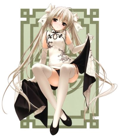缘之空 春日野穹 黑色旗袍