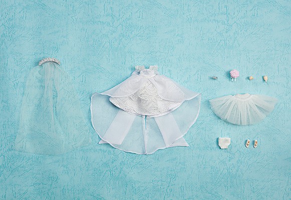 粘土娃 服装套组 婚纱