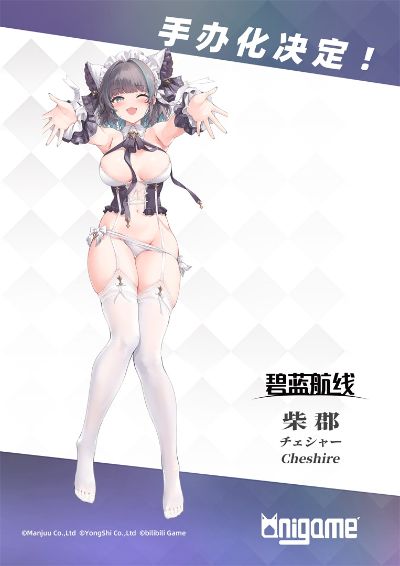 碧蓝航线 柴郡 抱枕图版