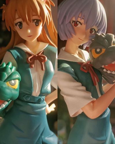 PM 手办 哥斯拉対EVA 哥斯拉&明日香 