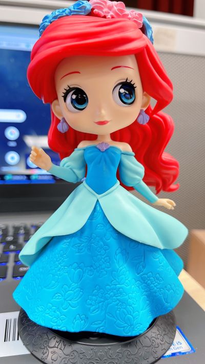 Q posket 迪士尼系列  花朵造型  爱丽儿 A款