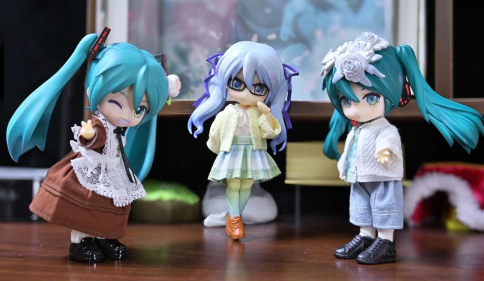 粘土人 #380 初音未来 & 兔子・雪根 雪版本2014