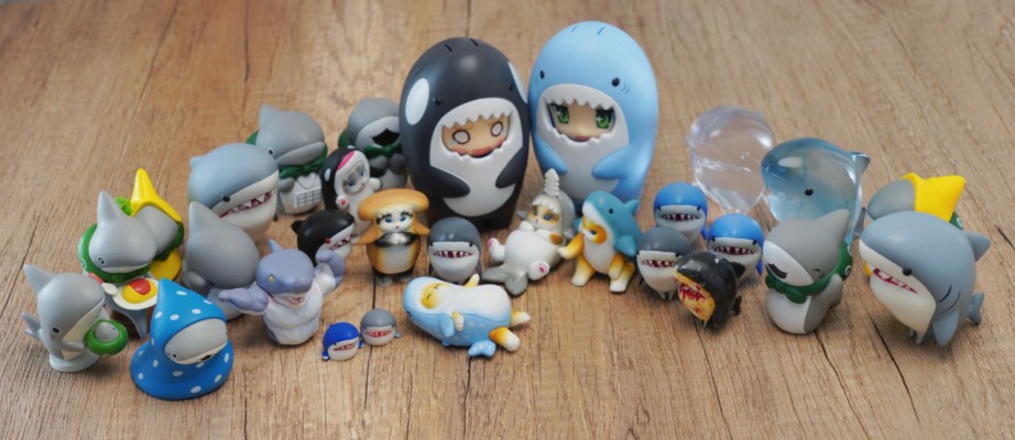 粘土人配件系列 玩偶裝 鲨鱼