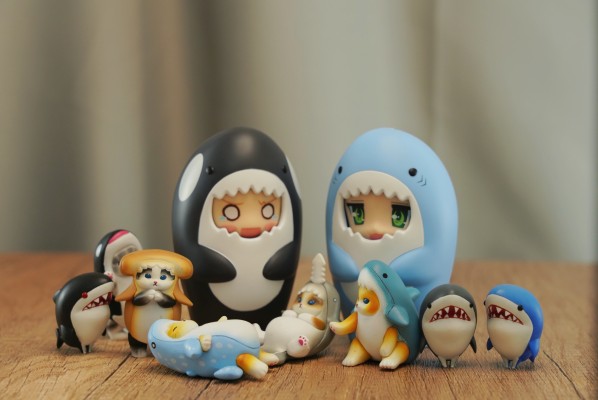 粘土人配件系列 玩偶裝 鲨鱼