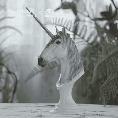 独角兽艺术雕像 梦之角