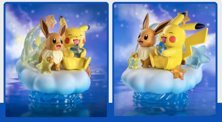 宝可梦手办伙伴系列 伊布和皮卡丘