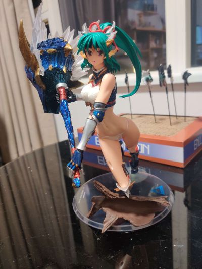 粘土人 #1407 怪物猎人世界：冰原 女猎人 雷狼龙阿尔法 Ver.