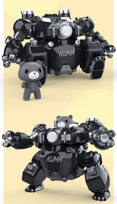 焦糖重炮机甲小熊 蓝牙音箱 黑色 机动都市阿尔法