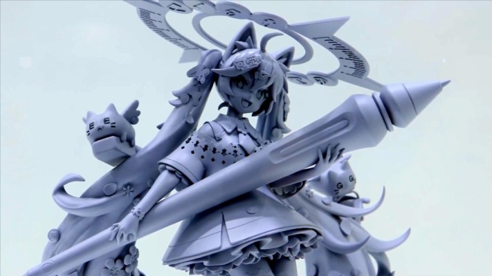 初音未来 我试着制作了初音未来手办！ ~绘画进行时~