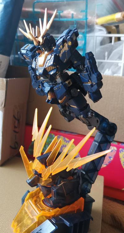 HGUC 1/144 	机动战士高达UC 	RX-0 独角兽高达2号机 报丧女妖 (毁灭模式)