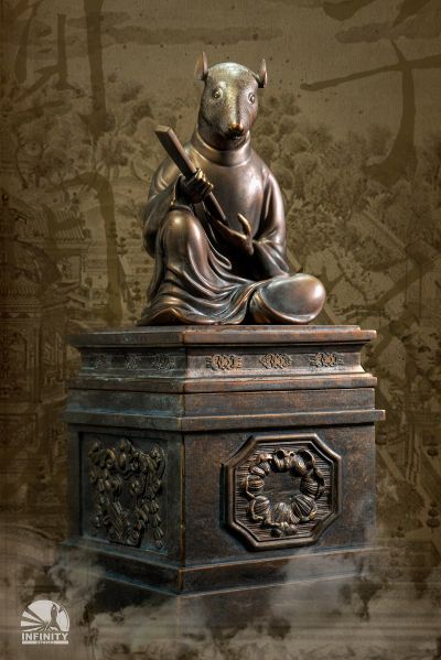 十二兽首全身像 子鼠