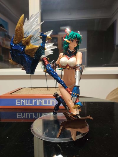 粘土人 #1407 怪物猎人世界：冰原 女猎人 雷狼龙阿尔法 Ver.