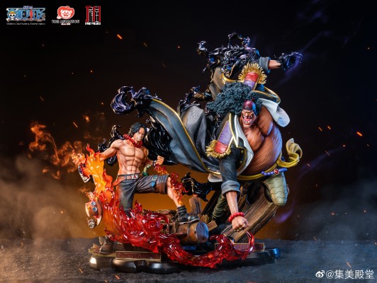 MINI STATUE 航海王 波特夹斯.D.艾斯 VS 马歇尔.D.提奇