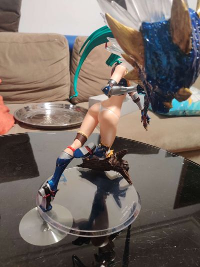 粘土人 #1407 怪物猎人世界：冰原 女猎人 雷狼龙阿尔法 Ver.