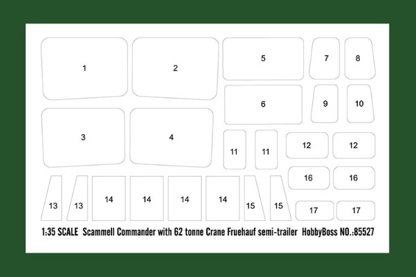 编号:07402 1/35 装甲车辆系列 斯卡梅尔“指挥官”坦克运输车