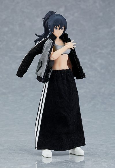 figma#601 女性素体 （真）和 运动服 运动裤+运动裙装