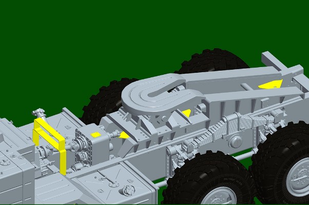 编号：01086  1/35 装甲车辆系列 俄罗斯 BAZ-6403 拖车牵引 ChMZAP-9990-071 半挂车