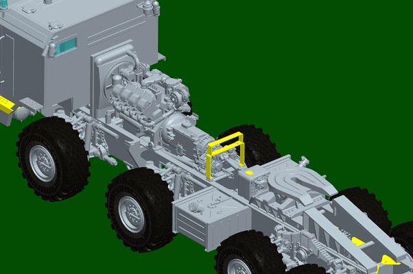 编号：01086  1/35 装甲车辆系列 俄罗斯 BAZ-6403 拖车牵引 ChMZAP-9990-071 半挂车