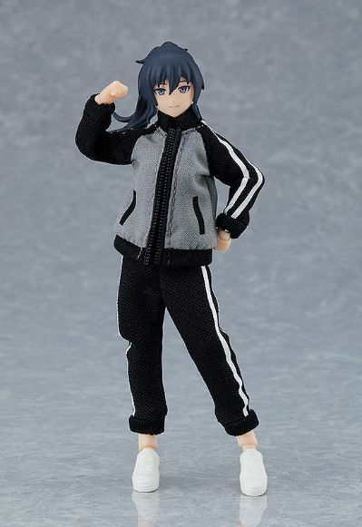 figma#601 女性素体 （真）和 运动服 运动裤+运动裙装