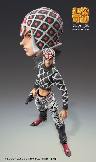 超像可动 JOJO的奇妙冒险 黄金之风 盖多·米斯达+性感手枪 黑色版