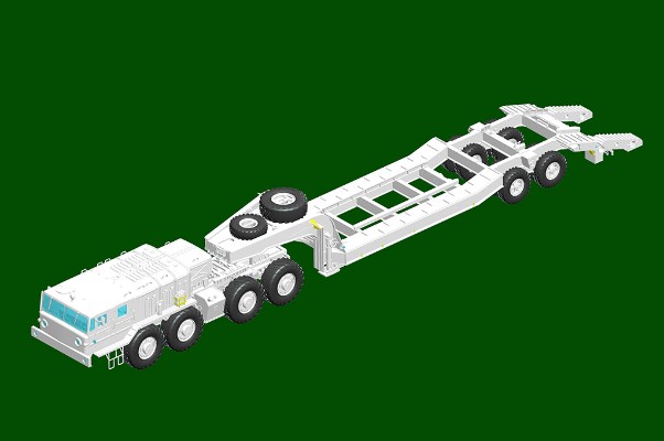 编号：01089 1/35 装甲车辆系列 MAZ-545 拖车牵引 CHMZAP-5247G 半挂车