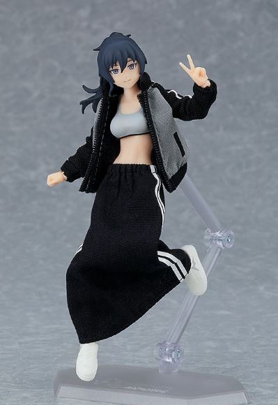 figma#601 女性素体 （真）和 运动服 运动裤+运动裙装