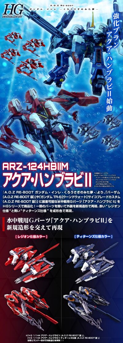 HG 机动战士Z高达外传RE-BOOT 水中型汉木拉比II 提坦斯样式