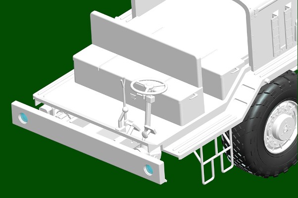 编号：01089 1/35 装甲车辆系列 MAZ-545 拖车牵引 CHMZAP-5247G 半挂车