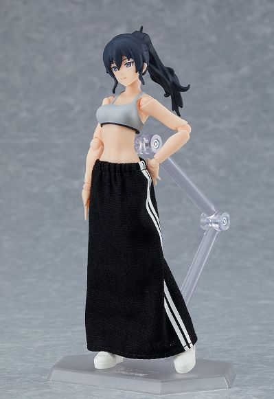 figma#601 女性素体 （真）和 运动服 运动裤+运动裙装