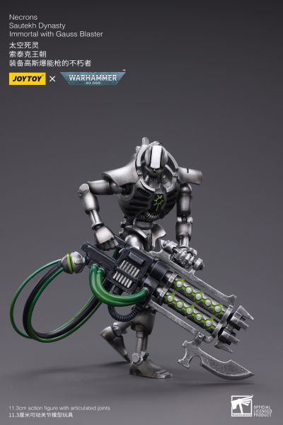 战锤40000 太空死灵 索泰克王朝 装备高斯爆能枪的不朽者