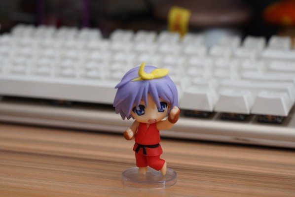 迷你黏土人 幸运星&街霸 IV 柊司 Lucky Star Street Fighter IV Cosplay 