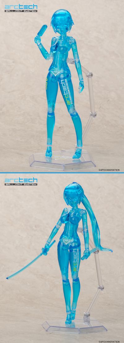 ARCTECH 可动人型素体SP005 透明蓝