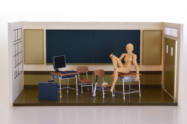 黏土人场景系列＃1 学校生活B套装（走廊侧）