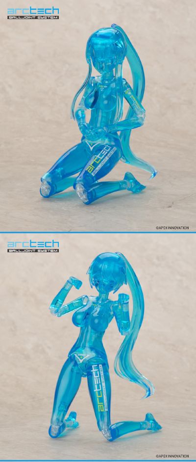 ARCTECH 可动人型素体SP005 透明蓝