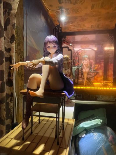 LB04 3D立体长筒袜小网 无缝袜