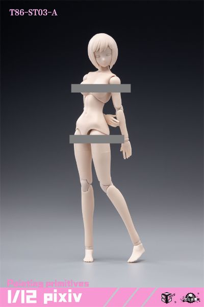 6寸 半包胶女素体