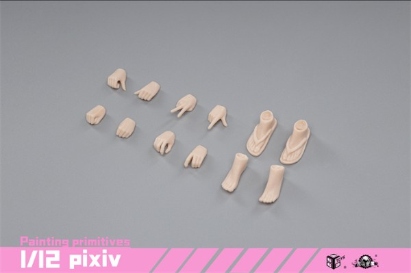 6寸 半包胶女素体