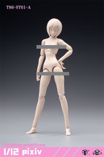 6寸 半包胶女素体